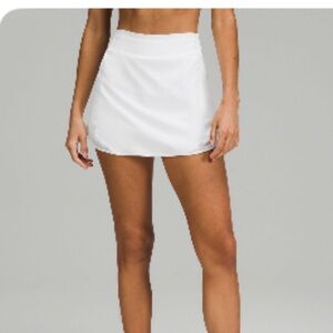 NWOT Lululemon Hotty Hot HR Skirt WHT 12